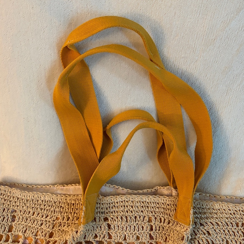 3 for 25!‎ Universal Thread Tote Bag with Yellow Handles - Picture 2 of 6